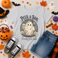 Peek-A-Boo Floral Ghost Youth T-Shirt
