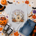 Cottage Boo Floral Ghost Youth T-Shirt