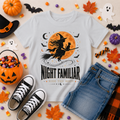 Night Familiar Witch Cat Youth T-Shirt