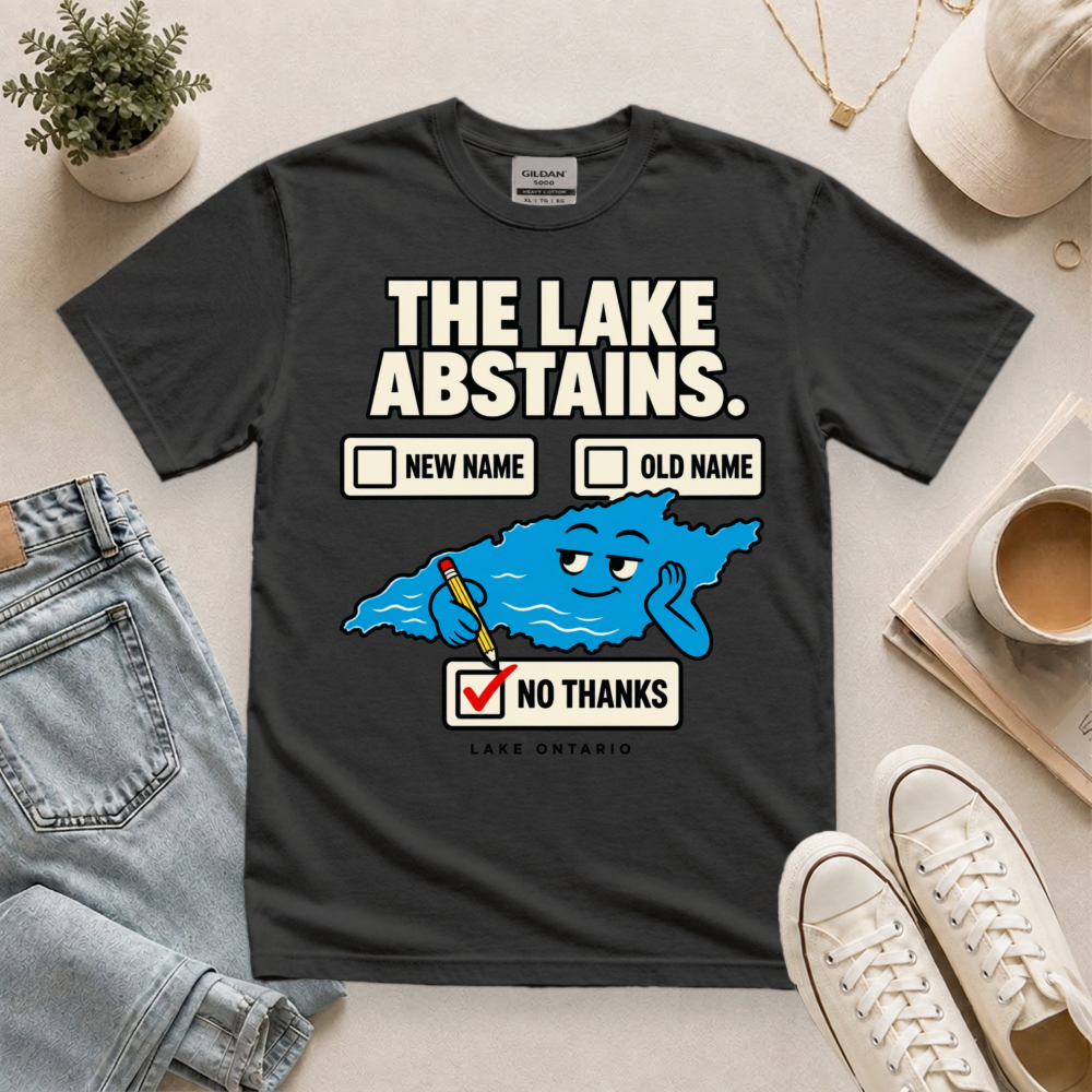 Lake Ontario Naming Satire T-Shirt