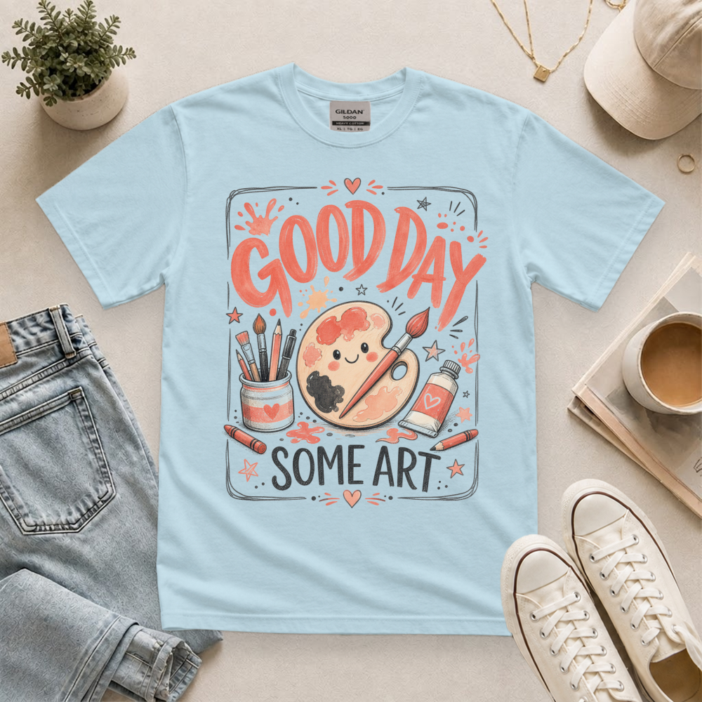 Art Teacher Crew Color Palette T-Shirt