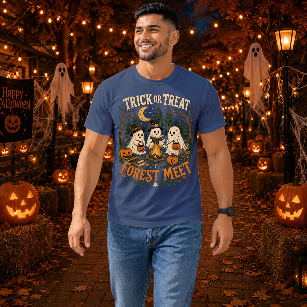 Trick or Treat Forest Meet Ghost T-Shirt