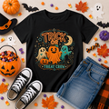 Trick Or Treat Crew Neon Ghost Kids T-Shirt