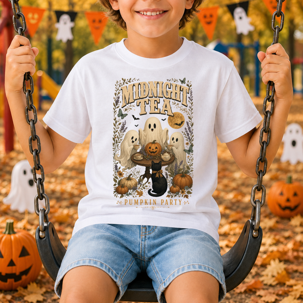 Storybook Halloween Ghost Youth T-Shirt