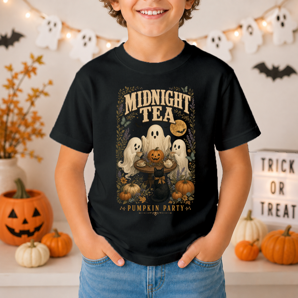 Storybook Halloween Ghost Youth T-Shirt