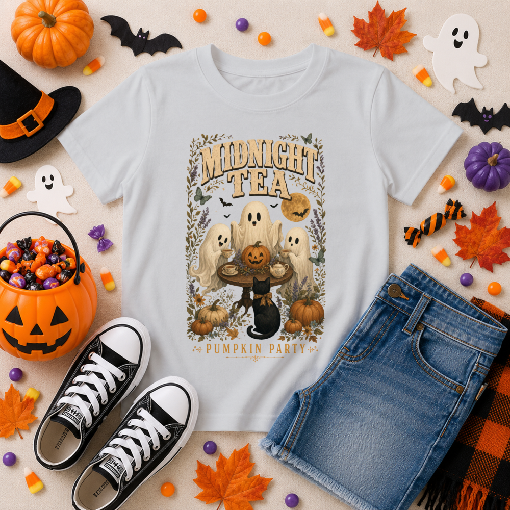 Storybook Halloween Ghost Youth T-Shirt