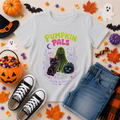 Cute Halloween Ghost Cat Black Youth T-Shirt