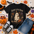 Spooky Little Bloom Vintage Ghost Youth T-Shirt