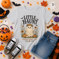 Little Haunt Pumpkin Crown Ghost Youth T-Shirt