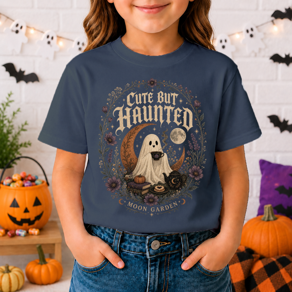 Cute But Haunted Vintage Ghost Youth T-Shirt