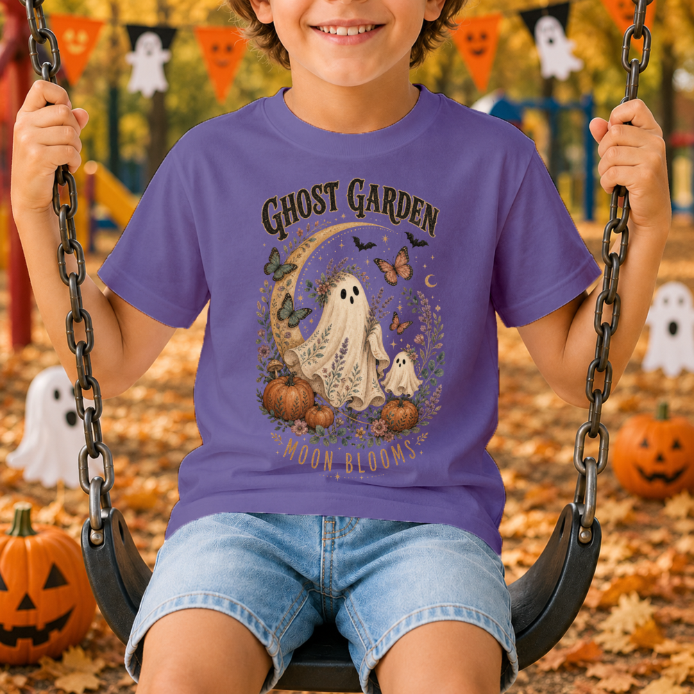Watercolor Floral Ghost Youth T-Shirt
