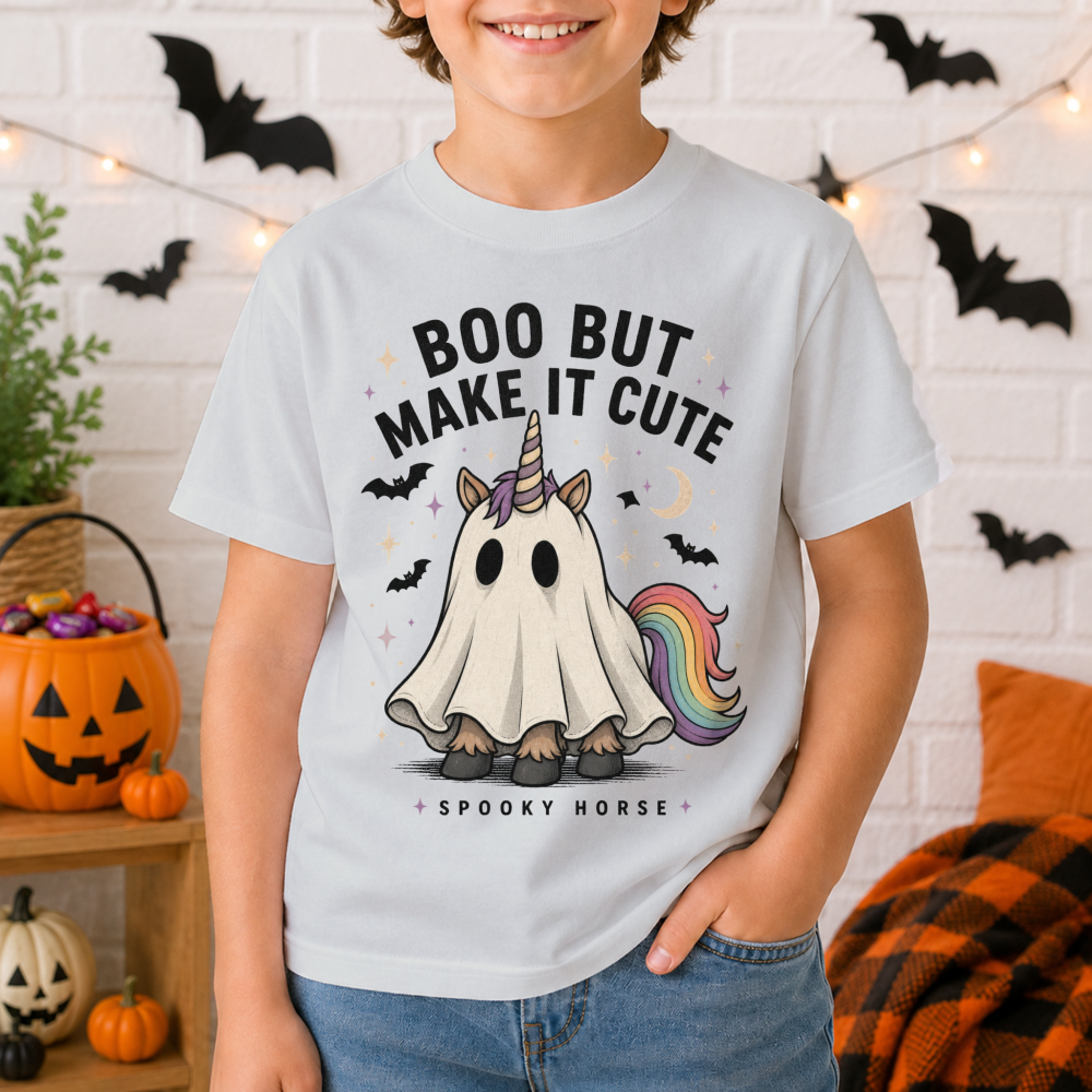 Boo But Make It Cute Ghost Unicorn Youth T-Shirt