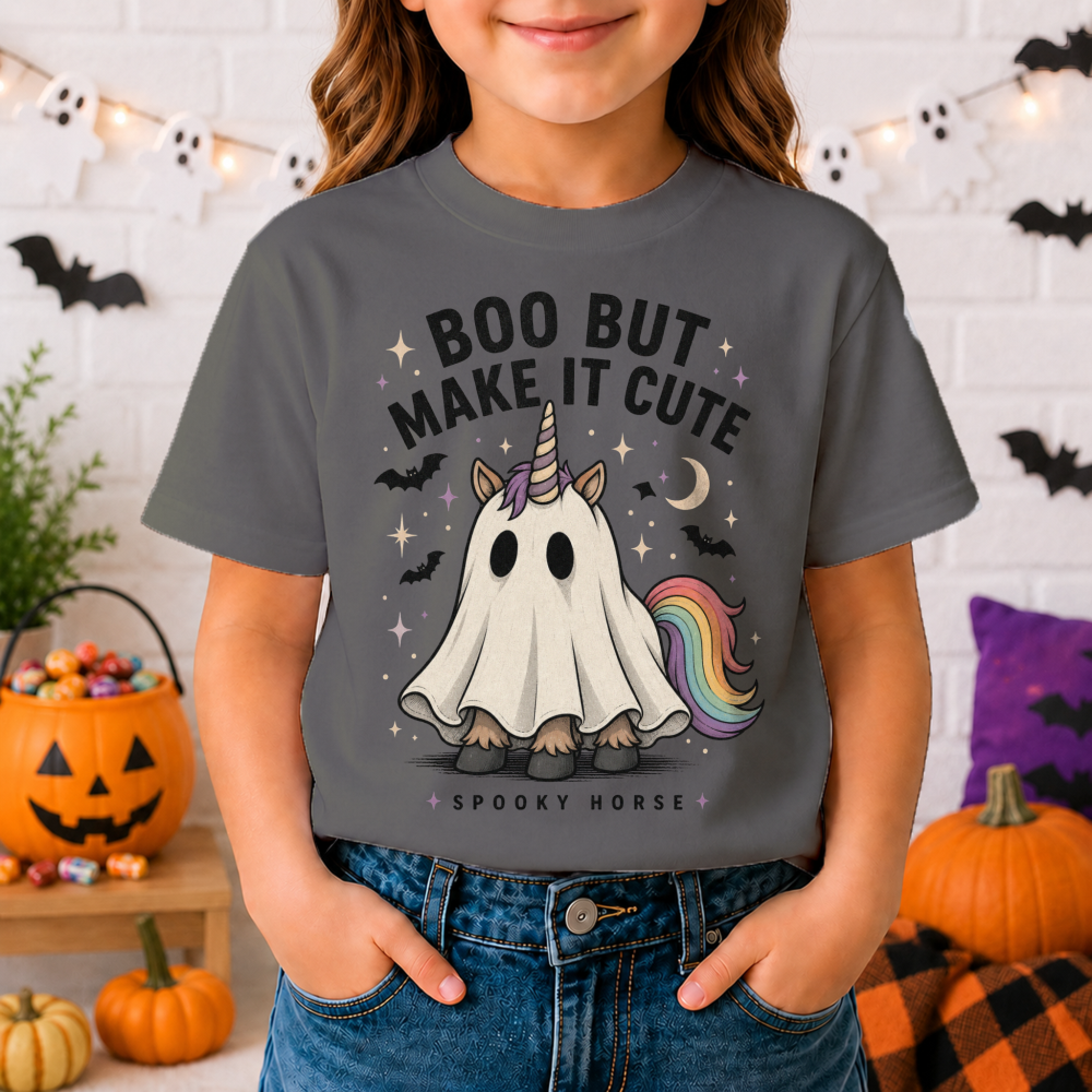 Boo But Make It Cute Ghost Unicorn Youth T-Shirt
