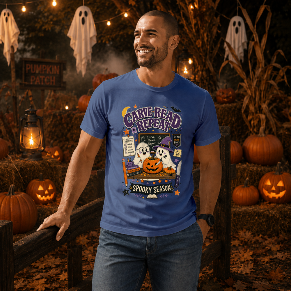 Carve Read Repeat Vintage Ghost T-Shirt