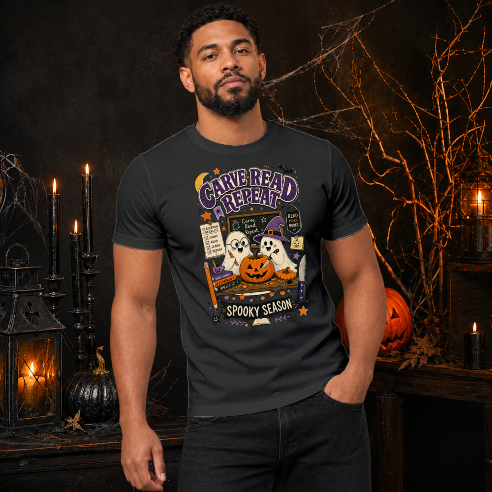 Carve Read Repeat Vintage Ghost T-Shirt