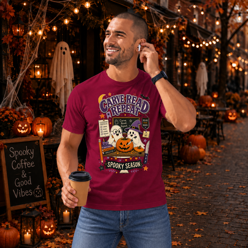 Carve Read Repeat Vintage Ghost T-Shirt