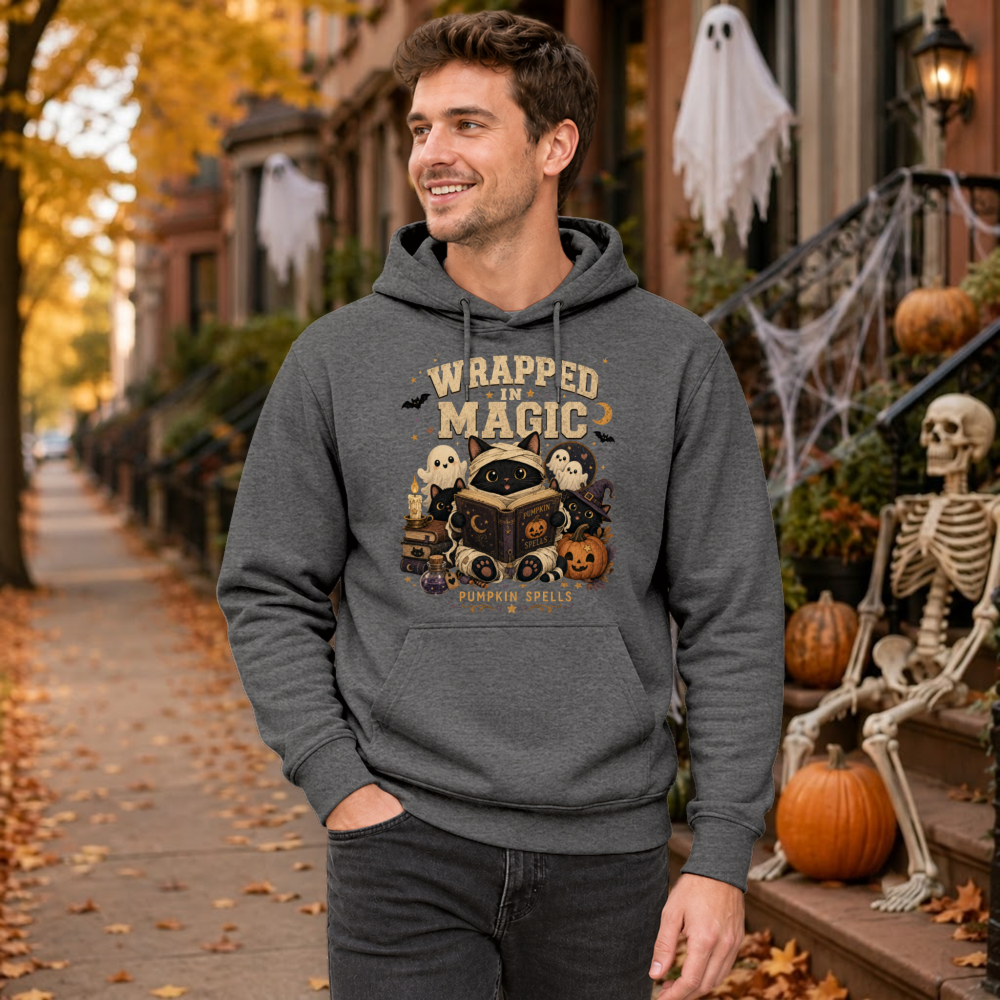 Wrapped In Magic Mummy Cat Hoodie