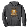 Trick Or Treat Vintage Cat Stamp Hoodie