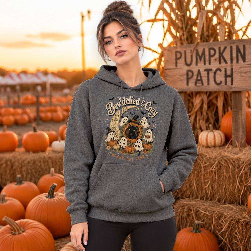 Bewitched & Cozy Black Cat Hoodie