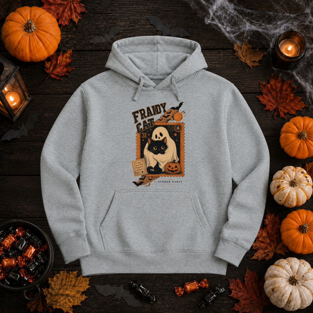 Fraidy Cat Gothic Ghost Hoodie