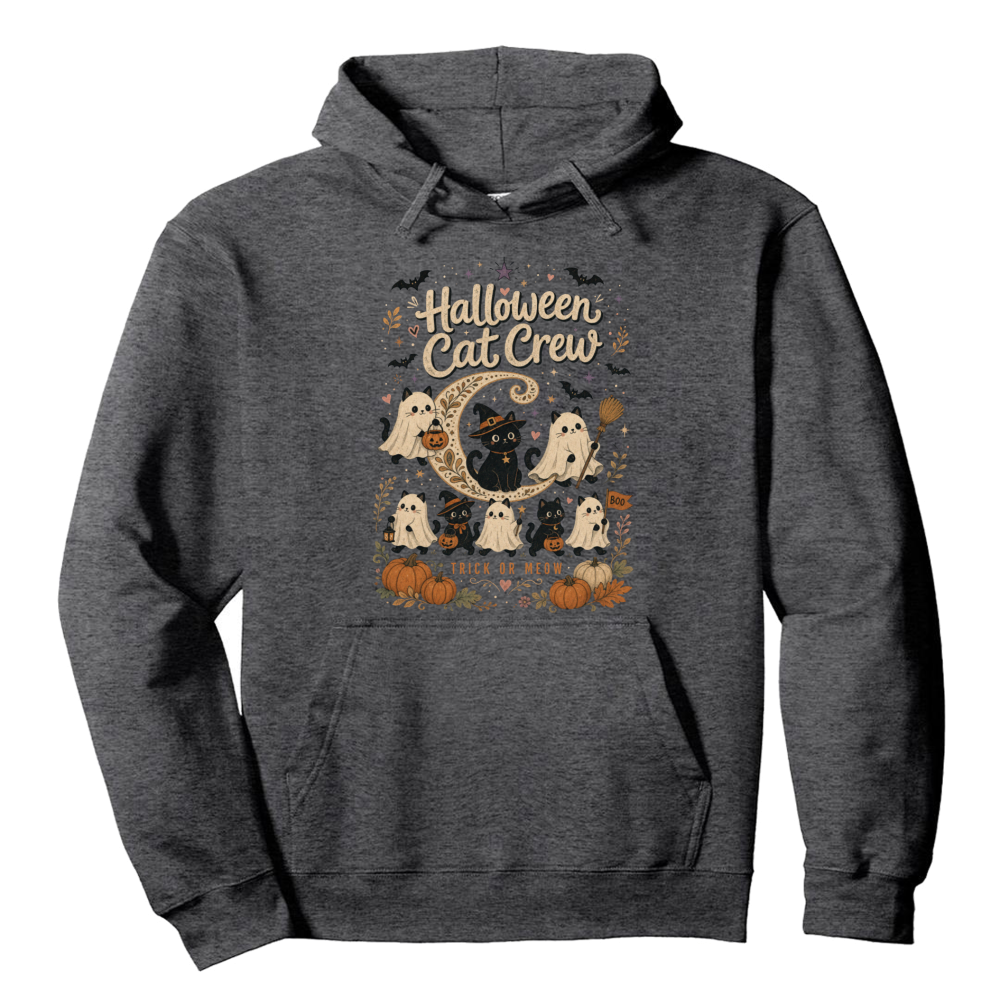 Halloween Cat Crew Black Cat Hoodie