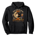 Too Cute to Spook Vintage Black Cat Hoodie