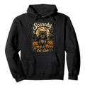 Scaredy Cat Club Vintage Skeleton Cat Hoodie