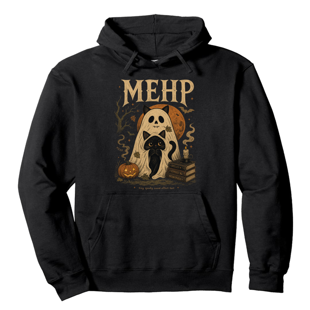 MEHP Vintage Ghost Cat Hoodie